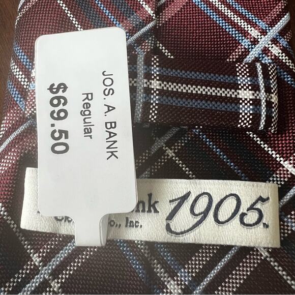JOS. A. BANK 1905 PLAID SILK TIE - Picture 4 of 7